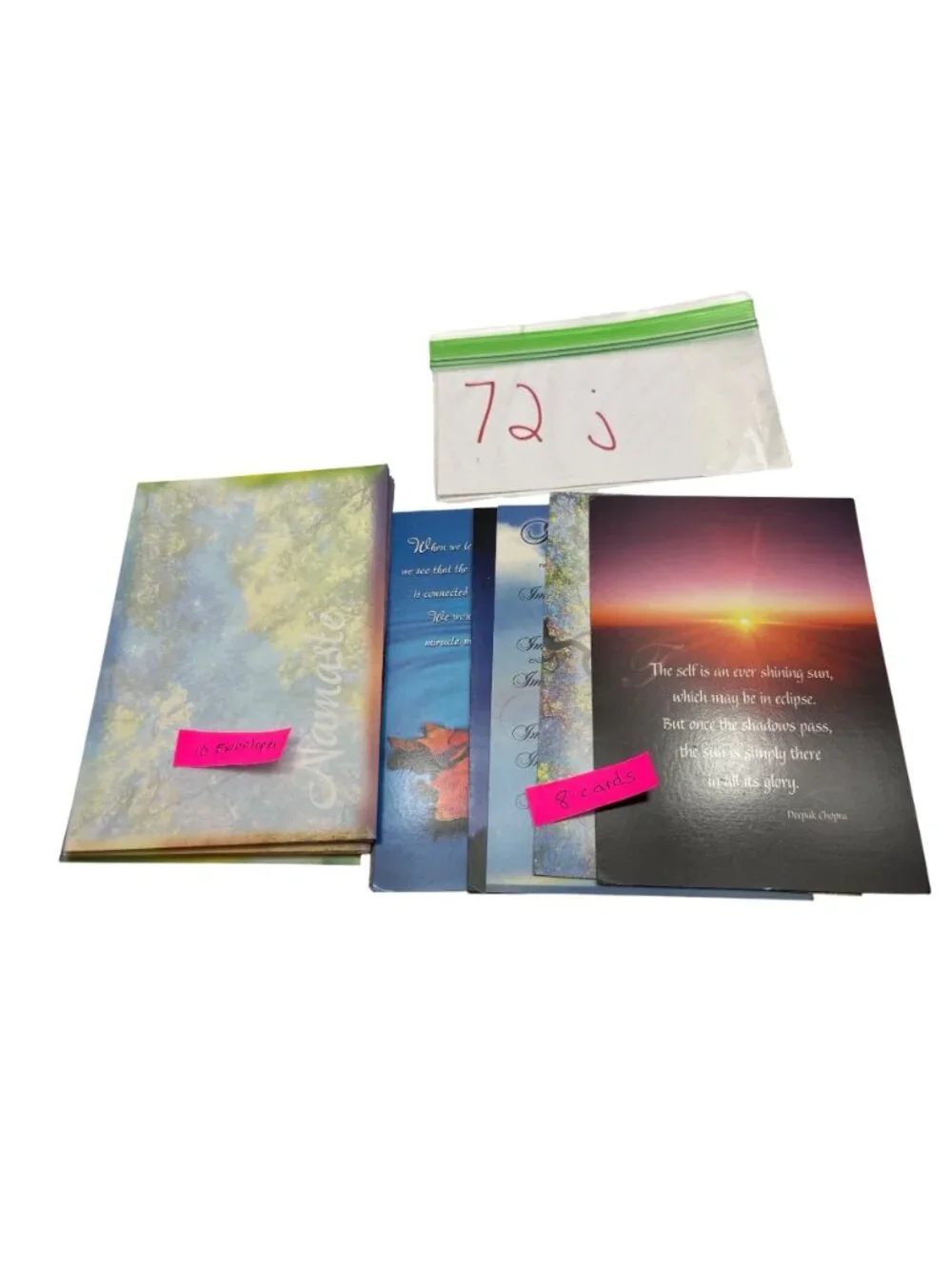 Heaven Within Inspirational Cards & Envelopes By Deepak Chopra Lot Of 8 Cards